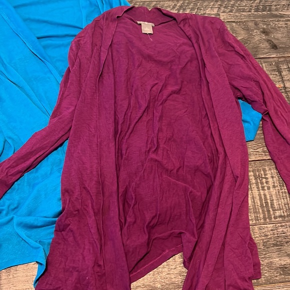 LOT OF 3 SZ S WATERFALL CARDIGANS - Picture 5 of 8